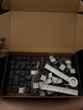 Black & White Patterned Keyboard Keycap Set
